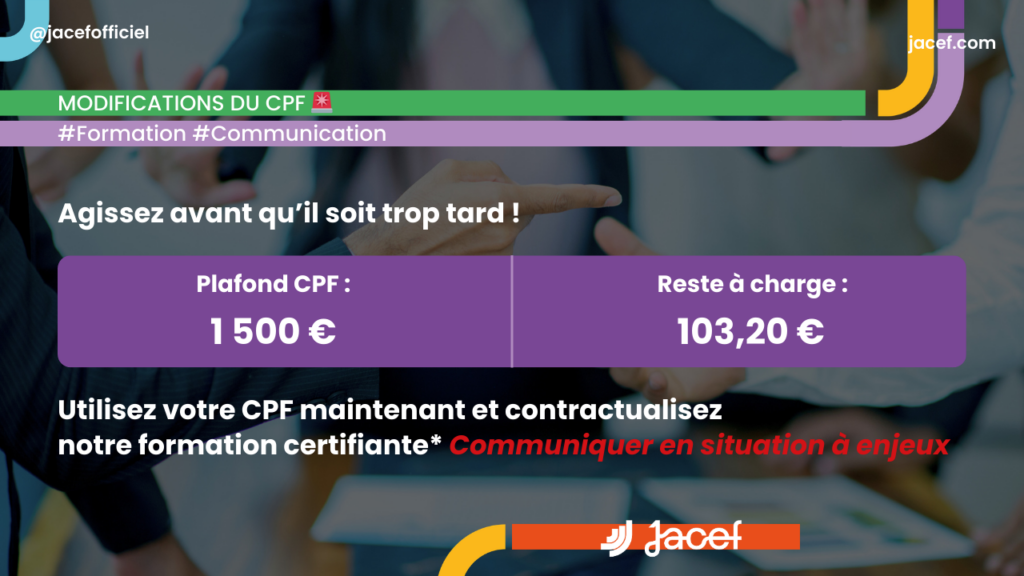 Mise en avant du plafond CPF encore en vigueur avant le plafonnement
