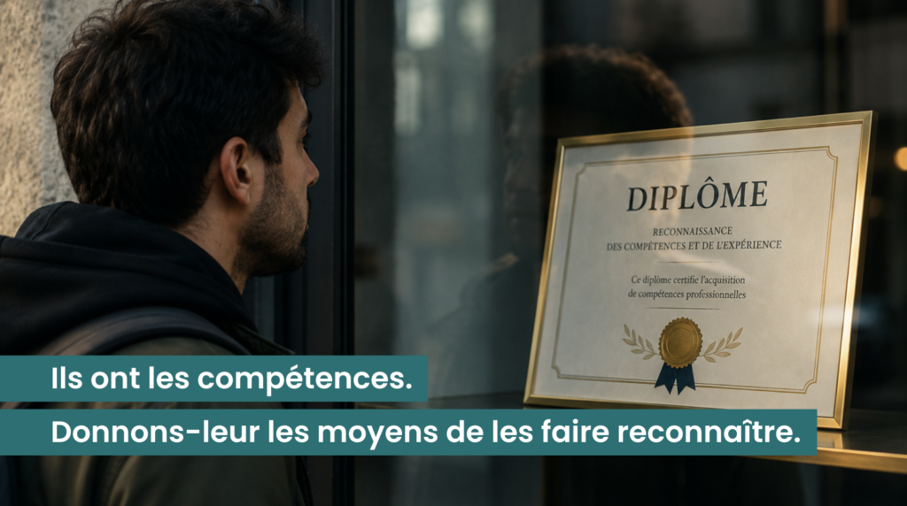 Ils ont les compétences. Donnons-leur les moyens de les faire reconnaitre.
